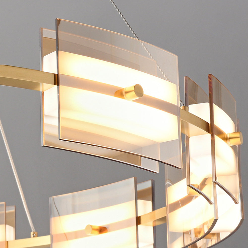 Arisha Minimalist Ring Metal Pendant Light,Black/Gold | ventumra