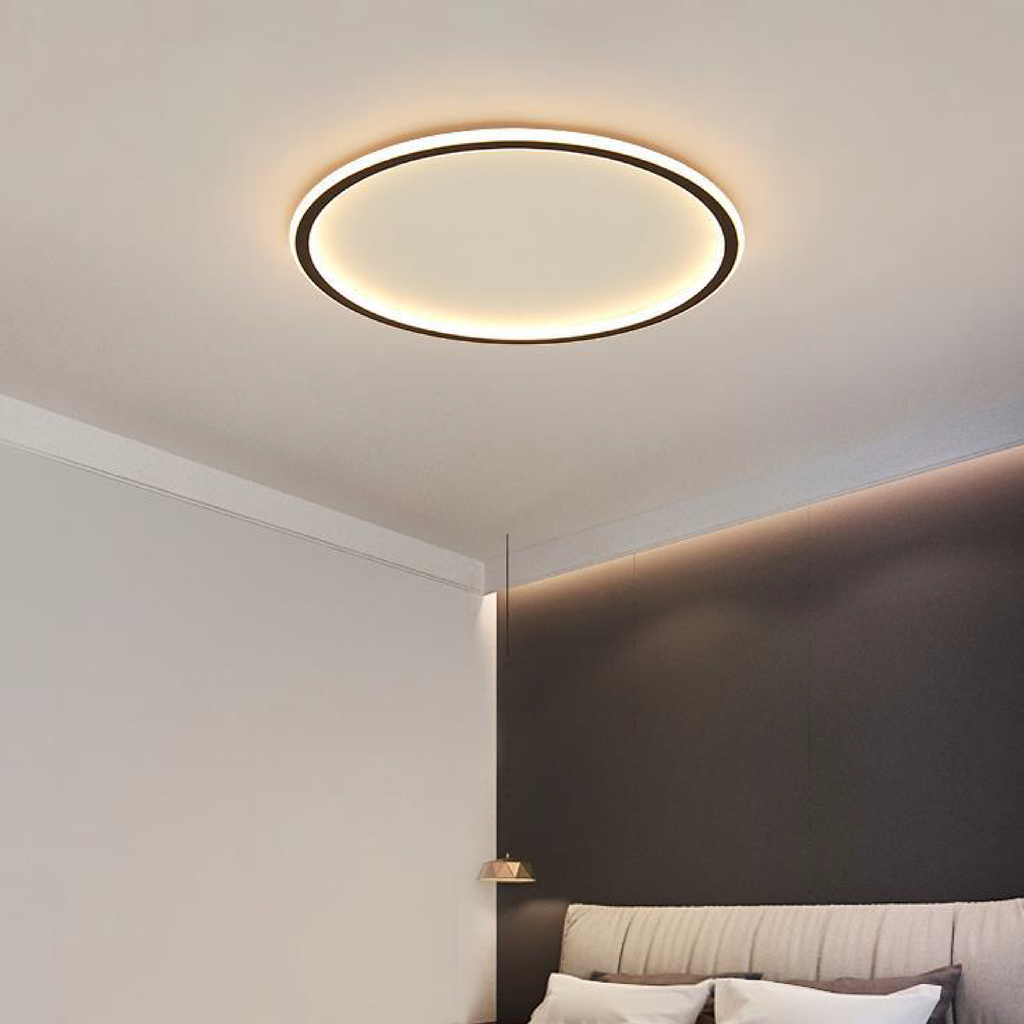 Skandinavisk rund Halo-loftlampe | Ventumra
