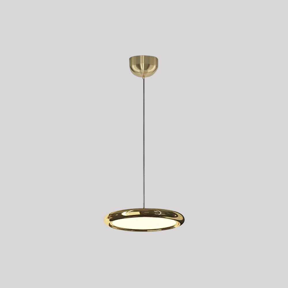 Arisha Minimalist Circular Metal Pendant Light,Silver/Gold/Rose Gold | ventumra
