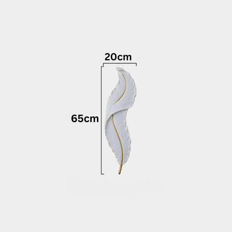 Nyara Nordic Feather LED Wall Lamp for Living Rooms