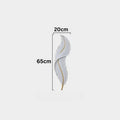 Nyara Nordic Feather LED Wall Lamp for Living Rooms