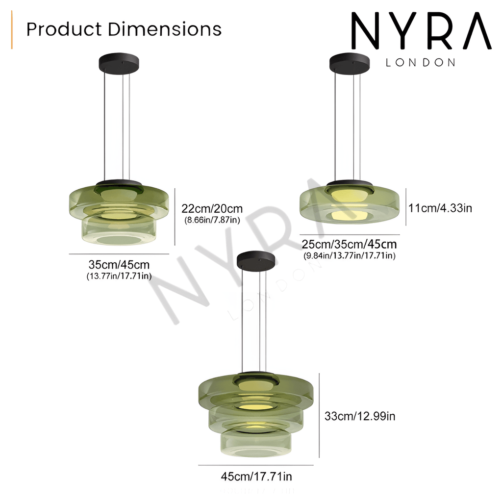 Lysfjord Glass Pendant Light With Soft Ambient Glow LED