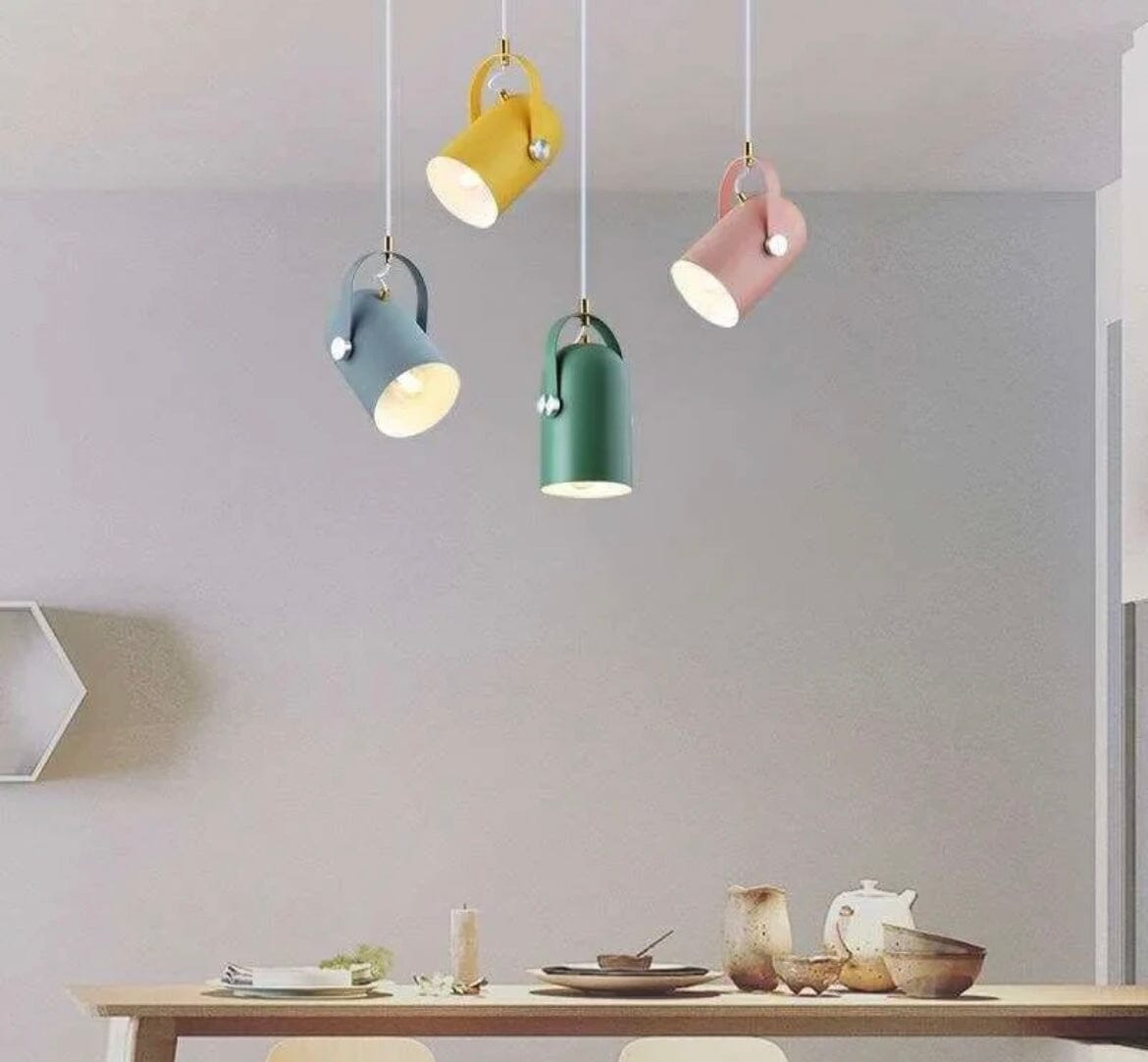NovaLume Rotatable Pendant Lights With Adjustable Metal Spotlights
