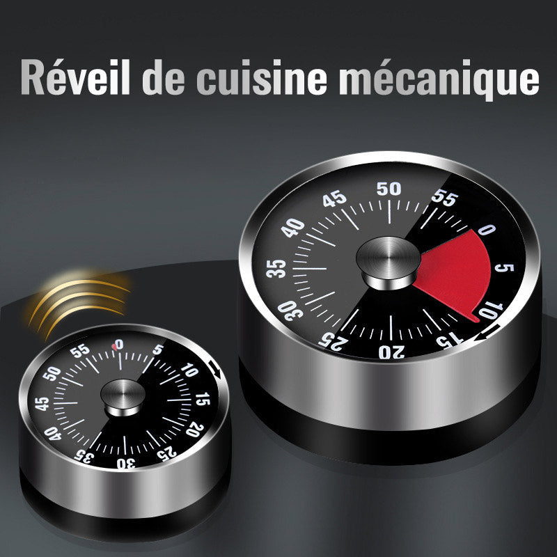 ZeitMeister Stainless Steel Kitchen Timer — 60-Minute Dial