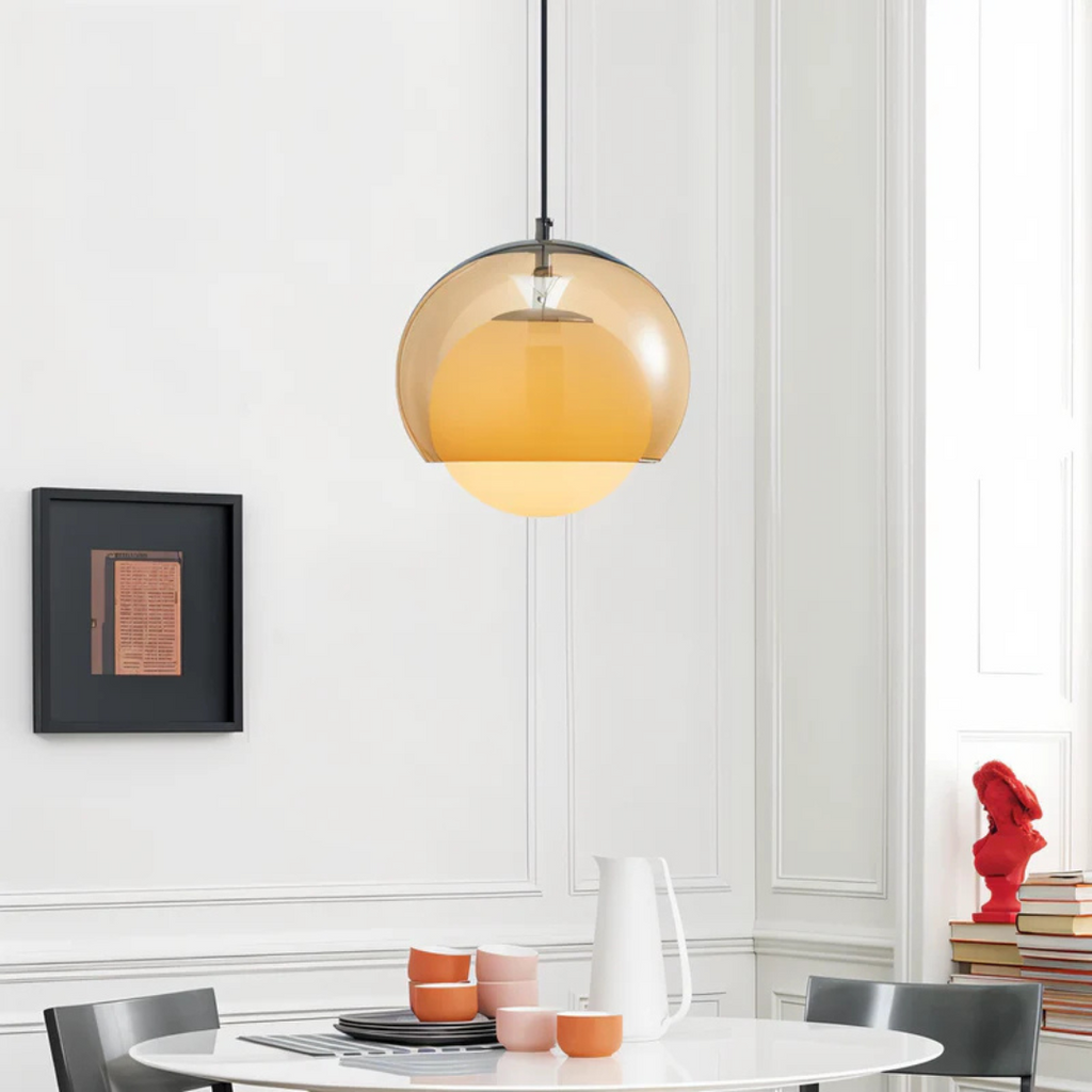 NovaLume Bauhaus Glass Pendant Light for Dining Rooms