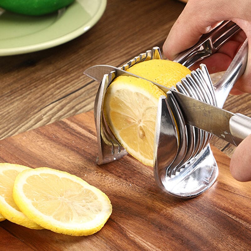 QuickSlice Stainless Steel Vegetable Slicer — Ergonomic Handle