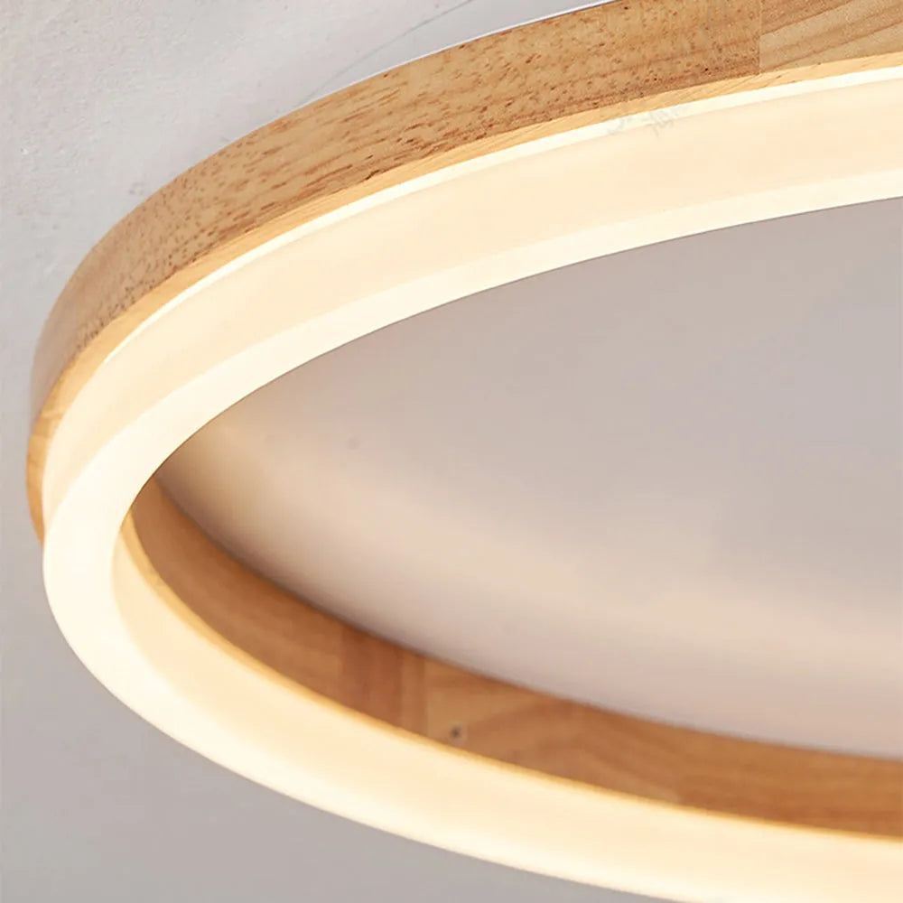 Tomo Flush Mount Ceiling Light Wood | ventumra