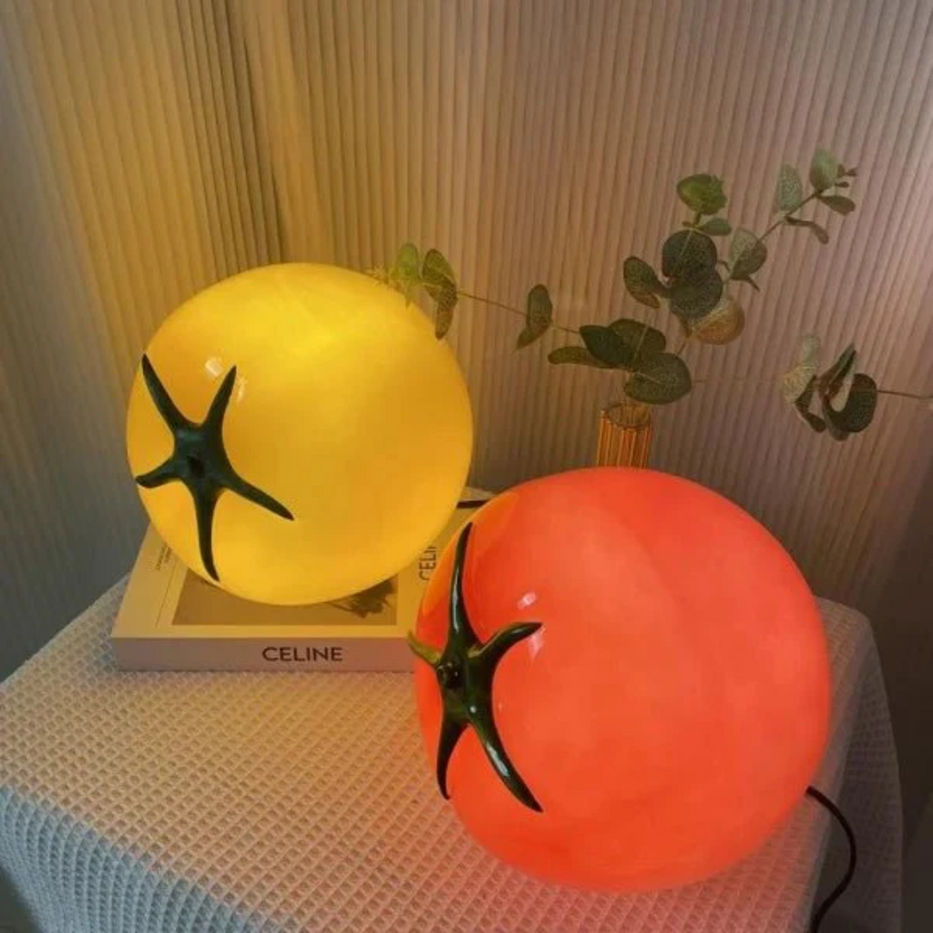 Pomarro Tomato LED Table Lamp Warm Soft Glow Nightlight