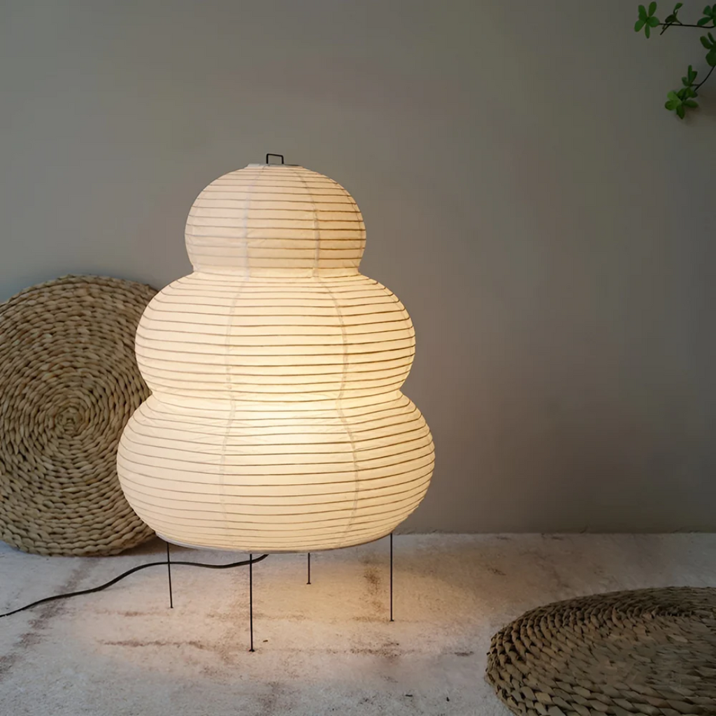 Kasumi Japanese Rice Paper Floor Lamp For Living Room