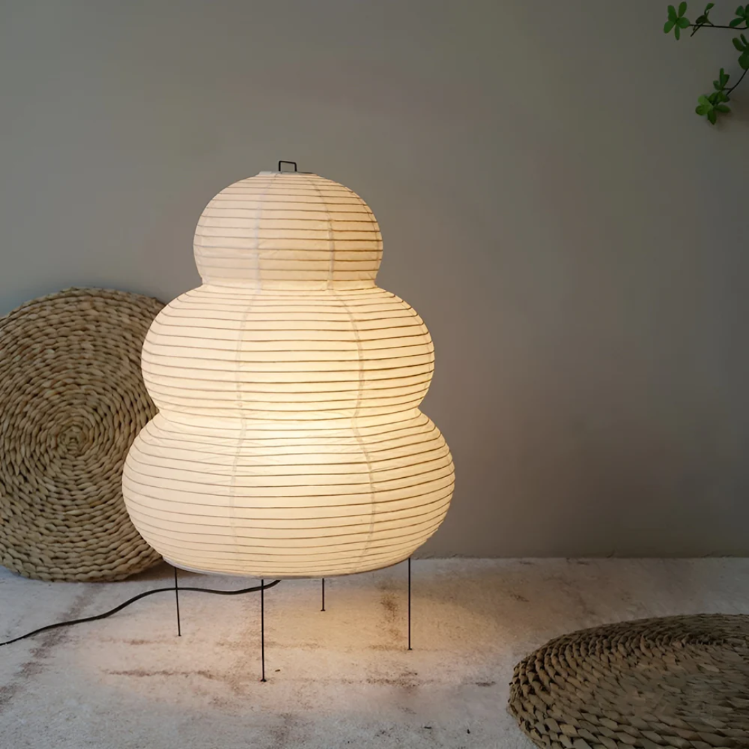 Kasumi Japanese Rice Paper Floor Lamp For Living Room