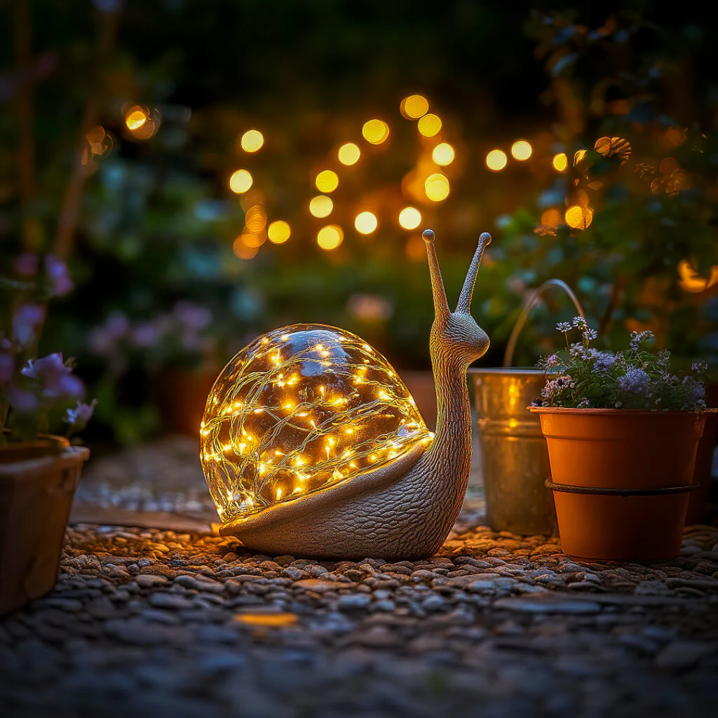 Lunara Snail Outdoor Lamp Weather Resistant Garden Light