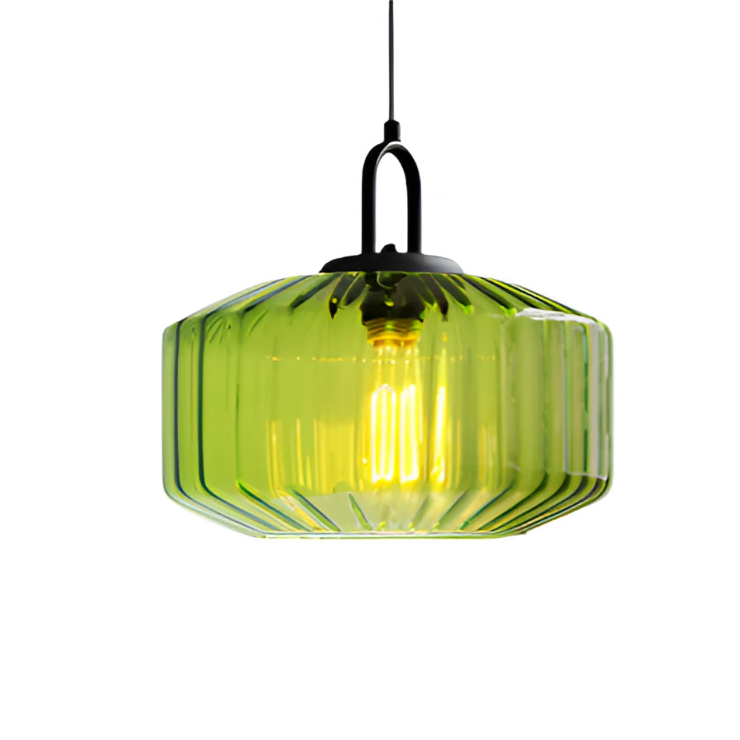 Eloria | Retro Warm-Toned Colored Glass Pendant Lamp