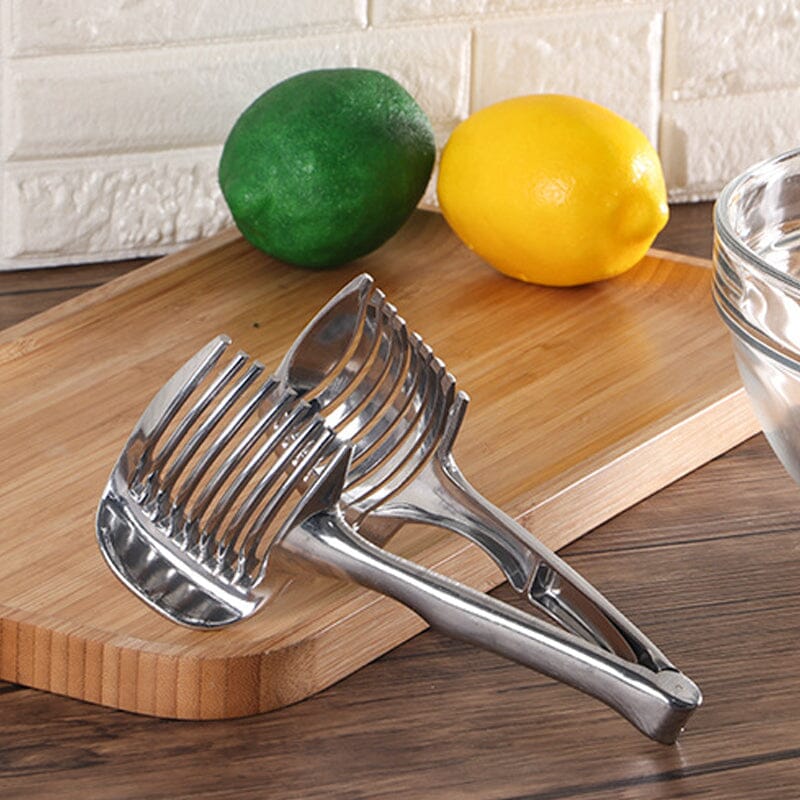 QuickSlice Stainless Steel Vegetable Slicer — Ergonomic Handle