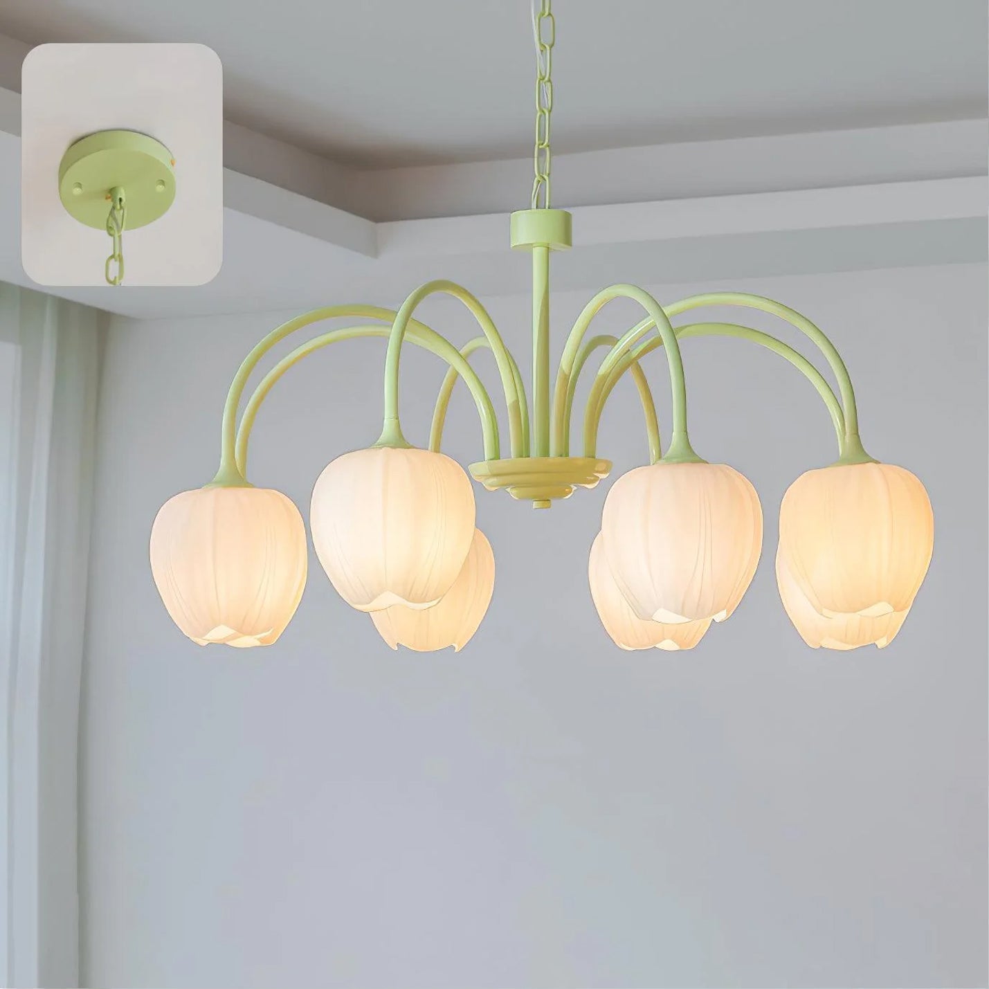 Tulip Fresh Chandeliers Glass | ventumra