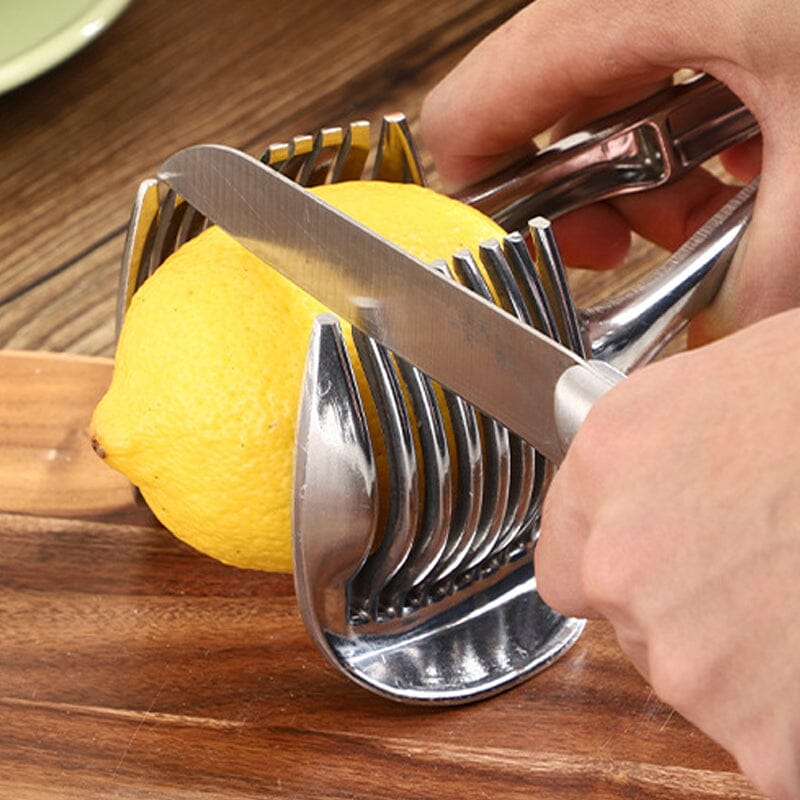 QuickSlice Stainless Steel Vegetable Slicer — Ergonomic Handle