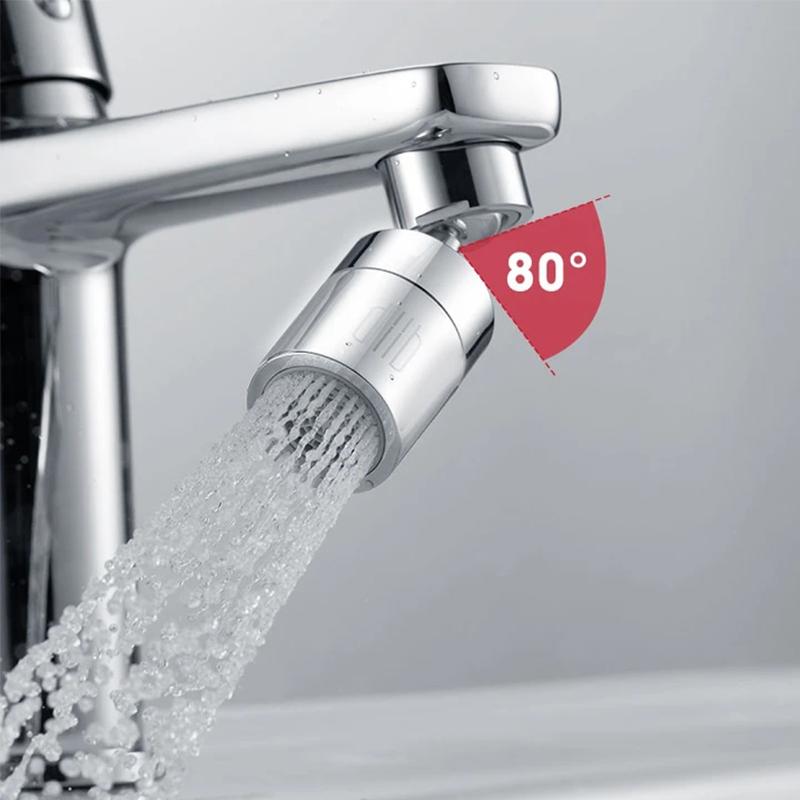Accesorio flexible para grifo - Ahorro de agua giratorio de doble función