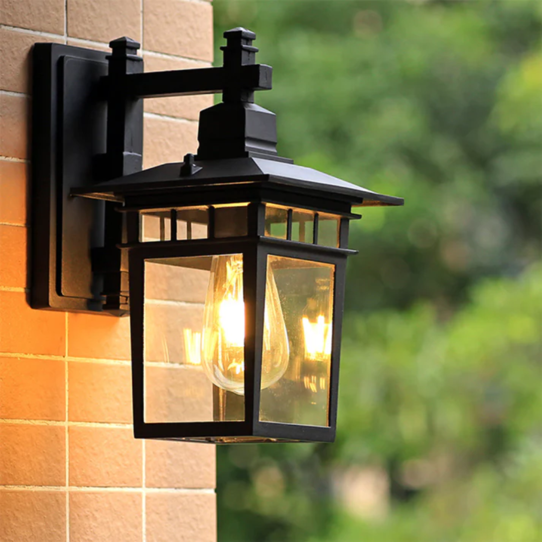 Kirrea Black Outdoor Wall Lamp For Elegant Garden Lighting