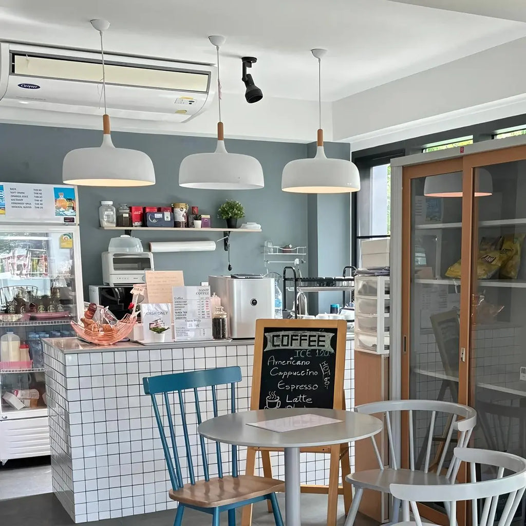 Suspension en forme de dôme pastel aux tons doux pour îlot de cuisine | Ventumra
