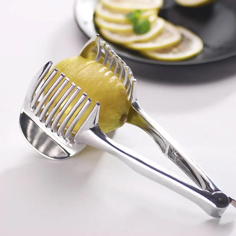 QuickSlice Stainless Steel Vegetable Slicer — Ergonomic Handle