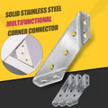 Stainless Steel Furniture Corner Connectors — Trapezoid Support