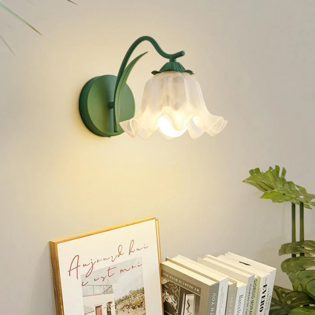 Marielle | Retro French Floral Wall Lamp For Warm Ambience