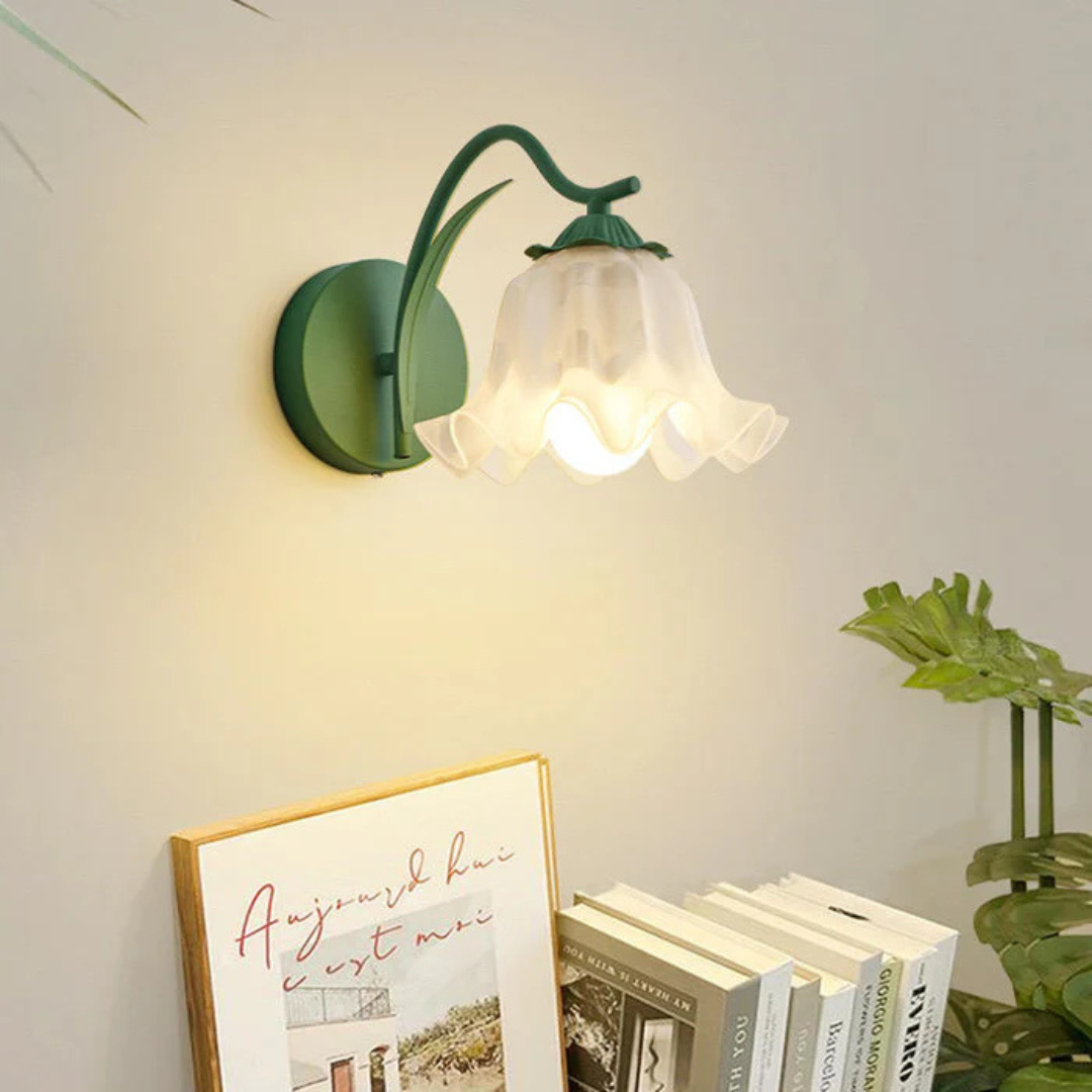 Marielle | Retro French Floral Wall Lamp For Warm Ambience