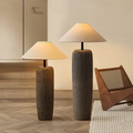 Eldwyn | Weathered Wooden Floor Lamp for Cozy Living Rooms