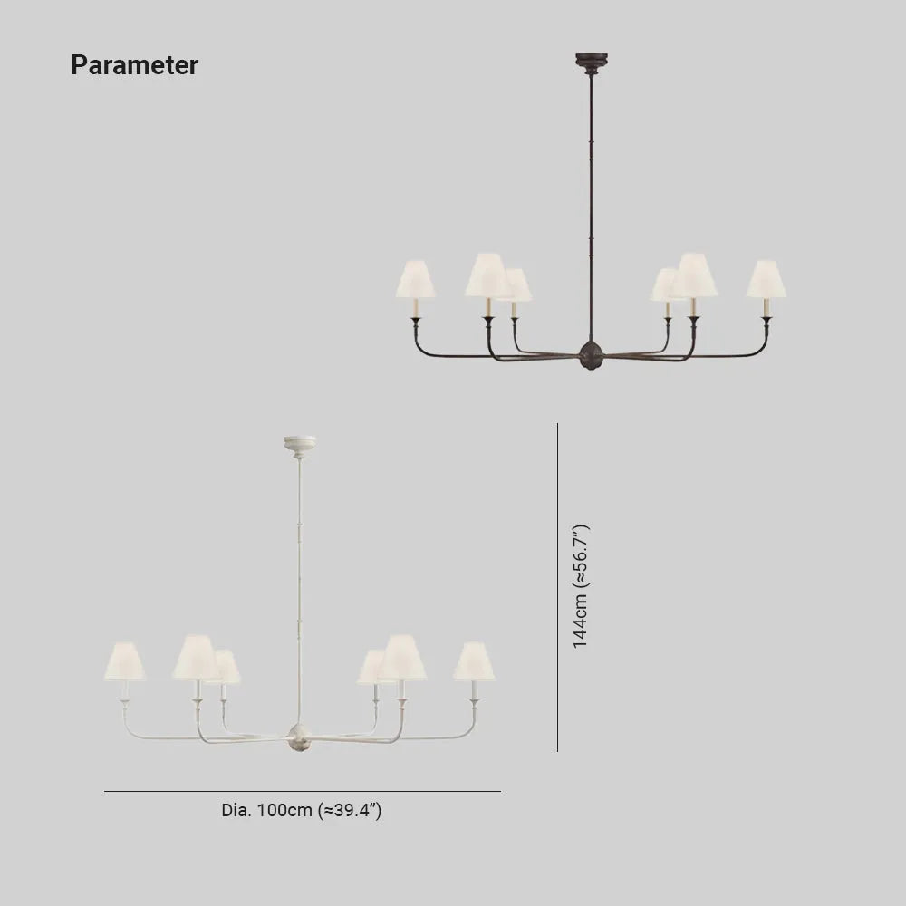 Silva Vintage Retro Metal Elegant Chandeliers Living Room | ventumra