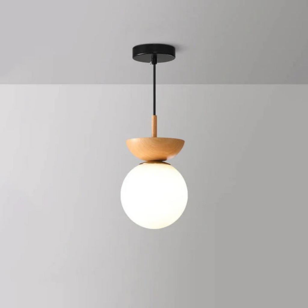 Hinode Japanese Style Dining Pendant Lamp With 3 Colors