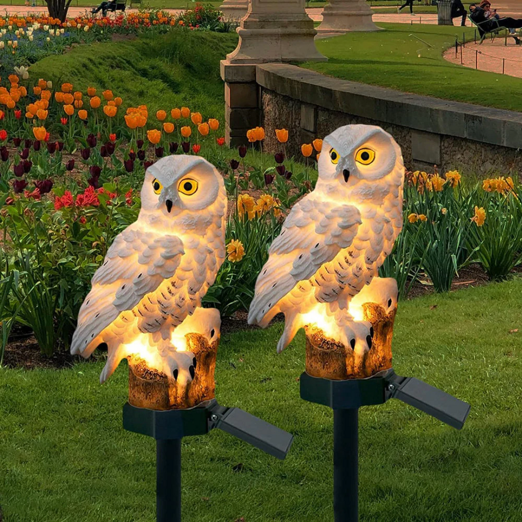 Lunara Solar Owl Garden Lamp For Outdoor Ambient Lighting