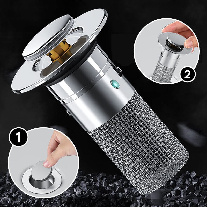 AquaGuard Stainless Steel Drain Strainer — Hair Catcher