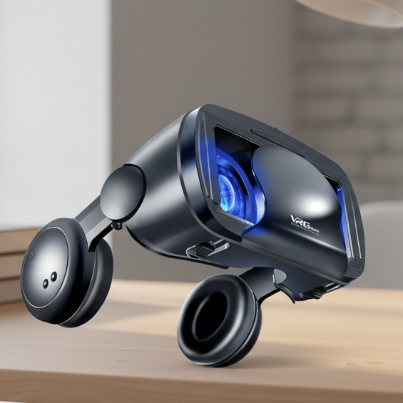 NovaView 3D VR-briller — IMMERZIO-optikk, vidvinkelobjektiver, innebygd lyd