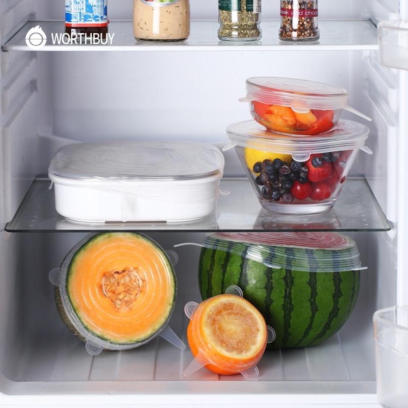 FlexiCover SmartSeal — 6 Reusable Silicone Food Lids