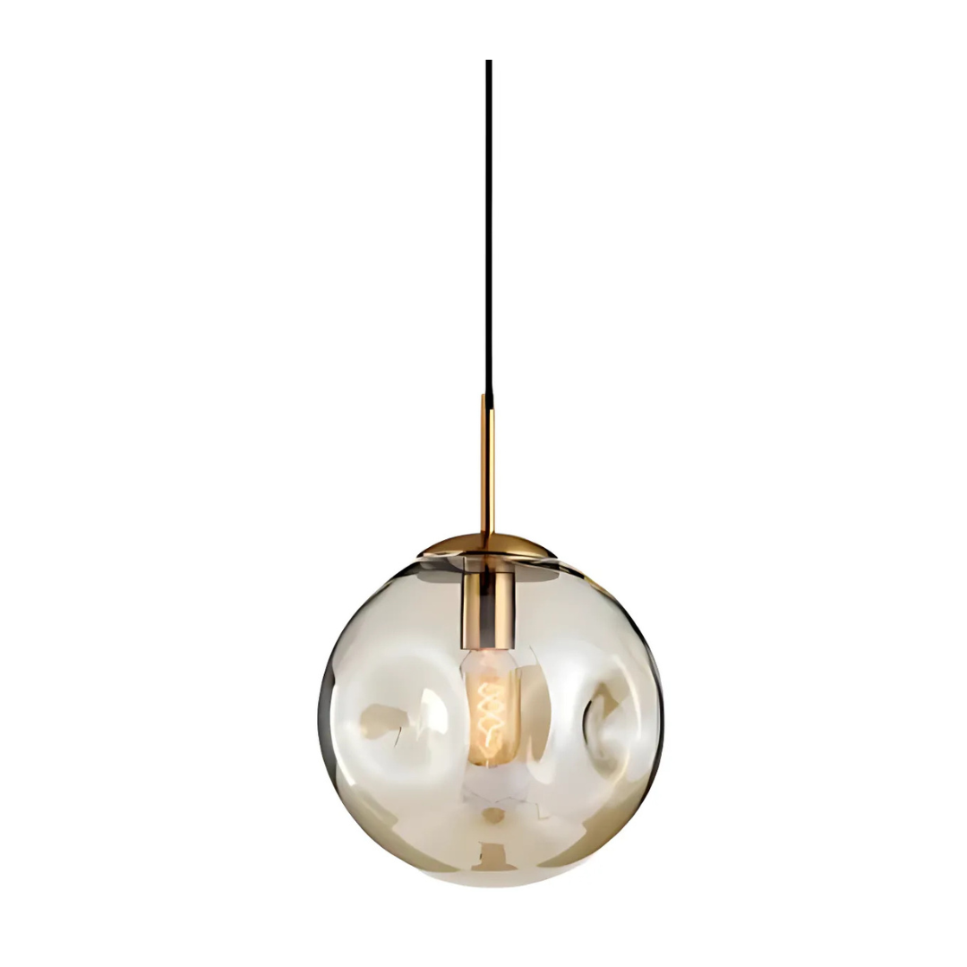 Aurora Glass Globe Pendant Light for Dining Table by Noria