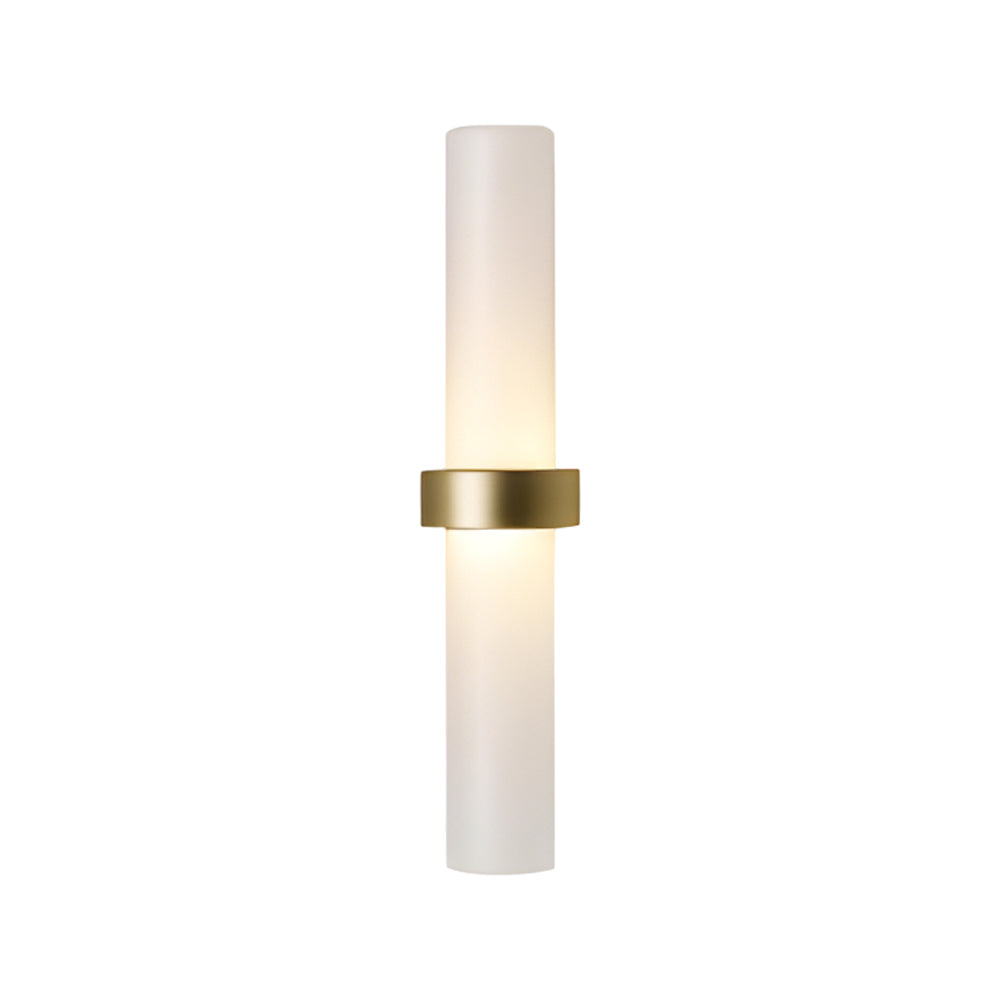 NovaStone | Frosted Glass Tube Wall Lamp in Warm White for Living Room