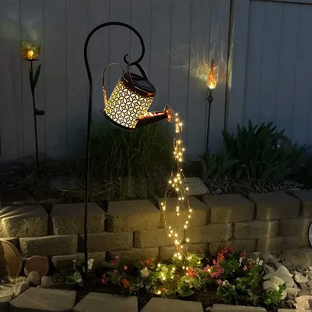Luminara Solar Garden Lamp With Starry Outdoor Glow Effect