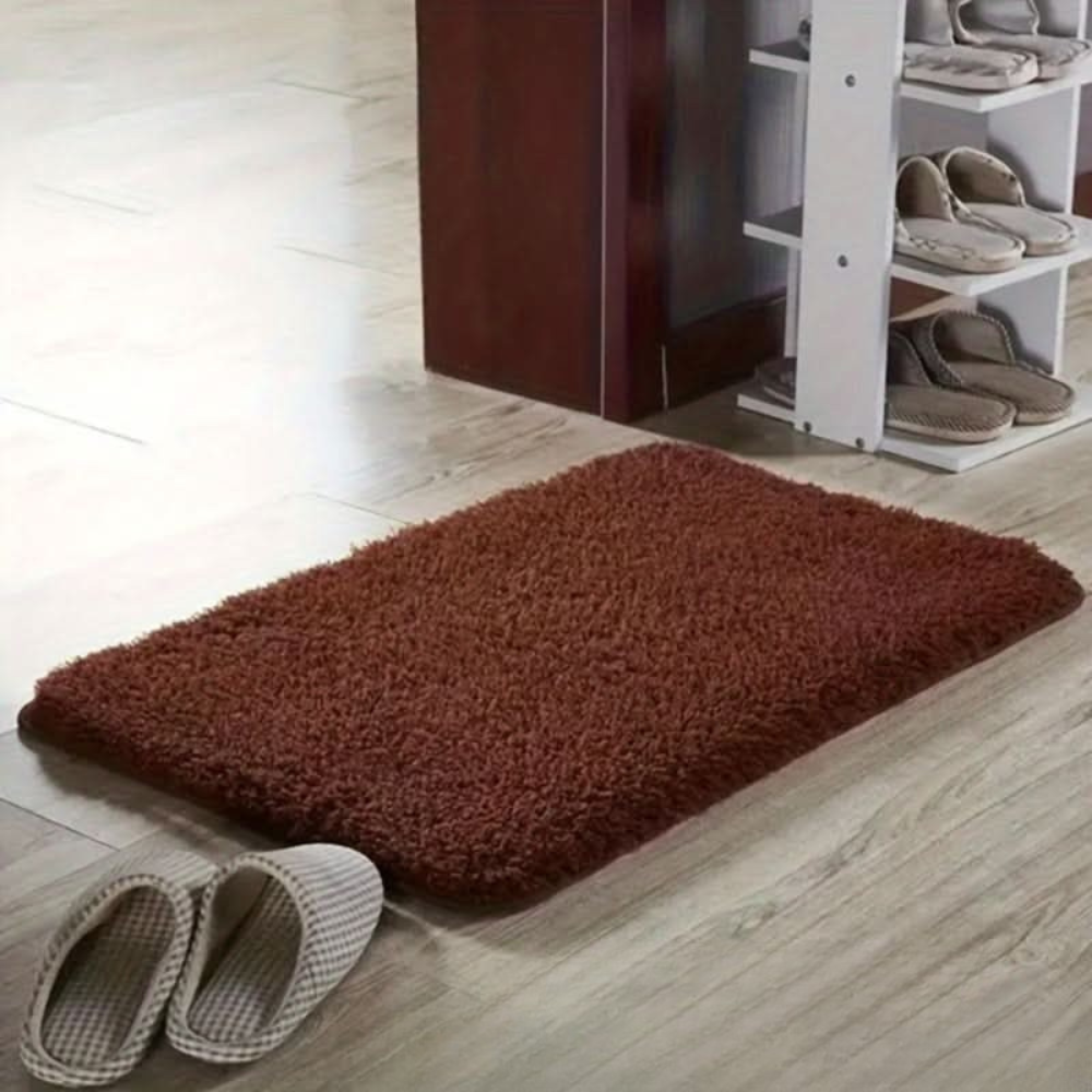Elegant Soft Absorbent Non-Slip Bath Mat – Thick Comfort