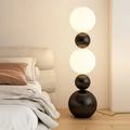 Ardena Gourd-Shaped LED Floor Lamp With Natural Materials