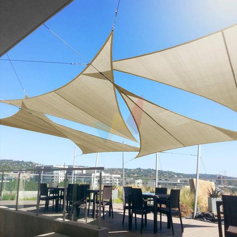 Triangular Sun Shade Sail — Patio Heat and UV Protection