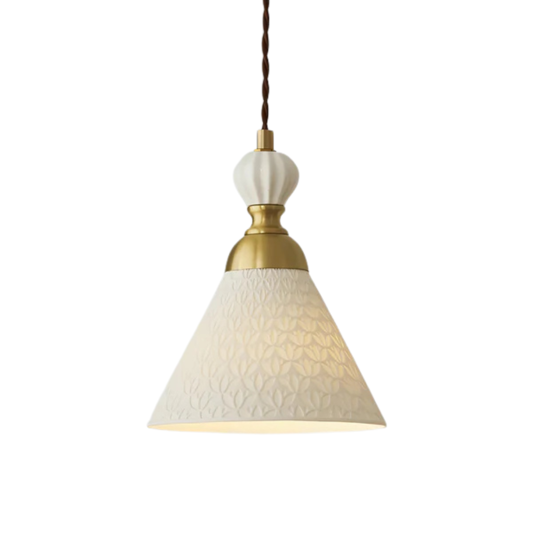 Linari Modern Japanese Ceramic Pendant Light for Dining Table