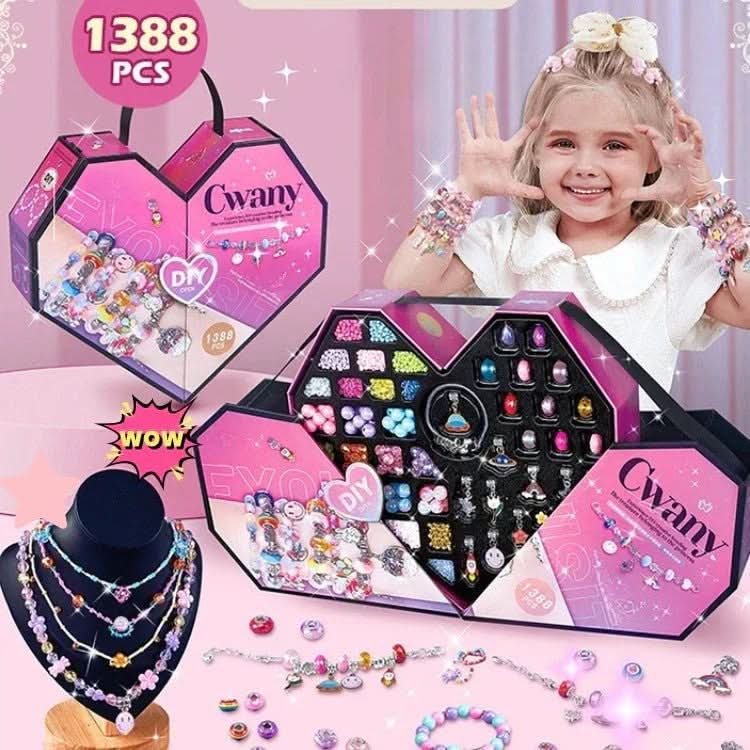 Kit de création de bracelets LuminaCraft — Breloques scintillantes et ensemble de bijoux complet