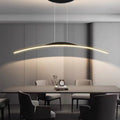 Floa Minimalist Linear Metal Remote Control Pendant Light | ventumra