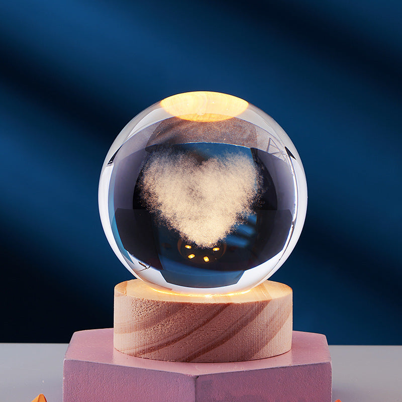 LumaOrb Elegant Ambient 3D Night Lamp For Bedroom Decor
