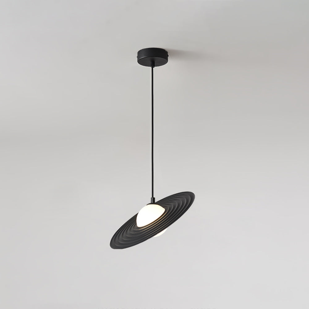 Arisha Minimalist Star Ring Pendant Light,Black/White | ventumra