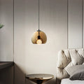 June Globe Glass Pendant Light, Amber/Smoky Grey | ventumra