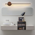 Arisha Nordic Linear Vanity Wall Lamp,Black/White/Gold,Bedroom - Neutralighting