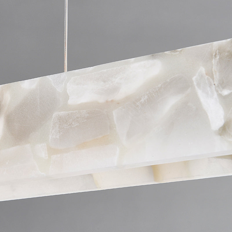 Arisha Modern LED Pendant Light White Marble Dining Room/Bar | ventumra