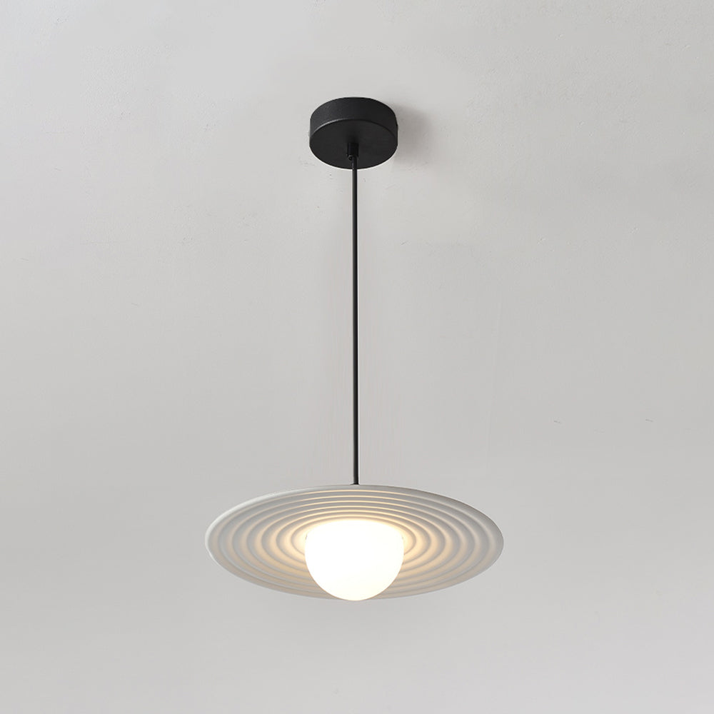 Arisha Minimalist Star Ring Pendant Light,Black/White | ventumra