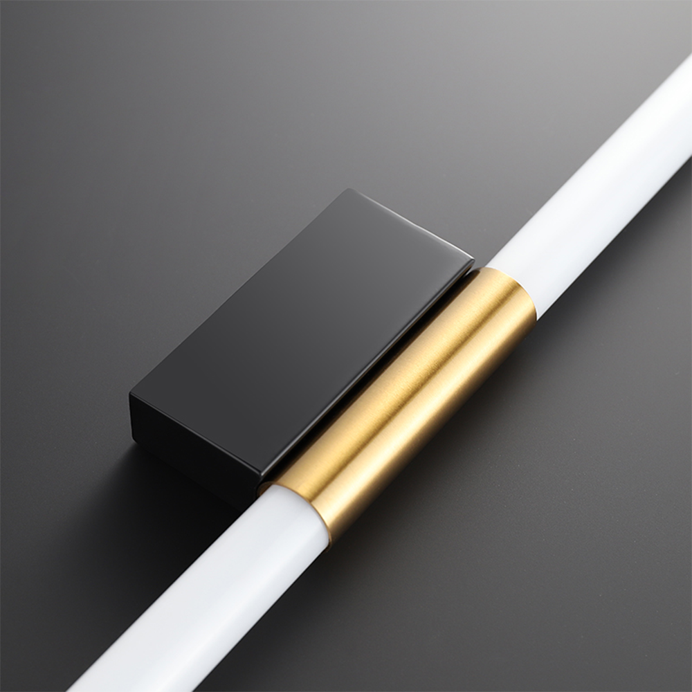 Arisha Modern Linear Cooper White Mirror Front Wall Lamp | ventumra
