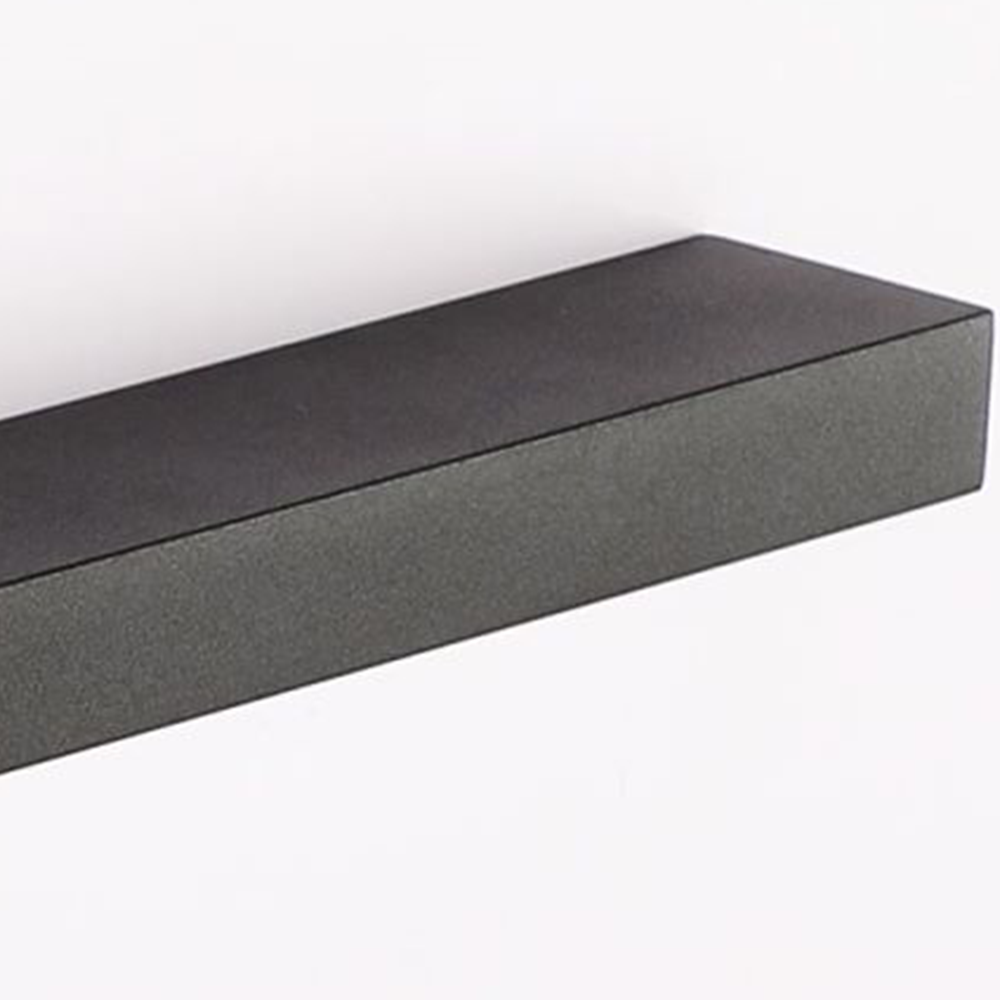Arisha Modern Rectangular Linear Mirror Front Wall Lamp,  Black | ventumra